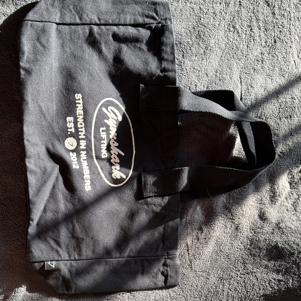 Gymshark Black Duffel Bag